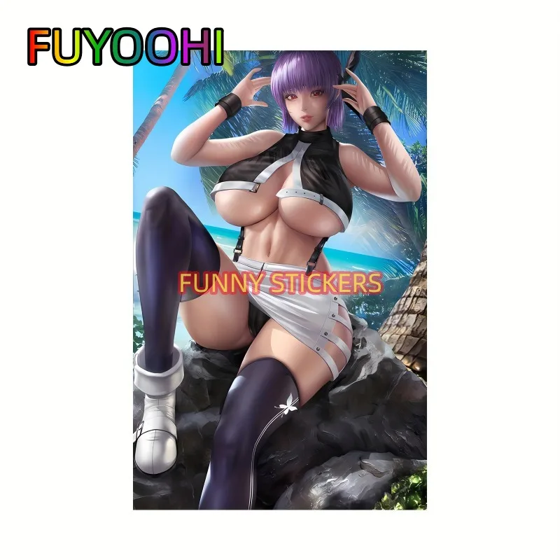 

Водонепроницаемая виниловая наклейка FUYOOHI Beauty Under The Coconut Tree для всех видов транспорта, мотоциклов, шлемов и ноутбуков.