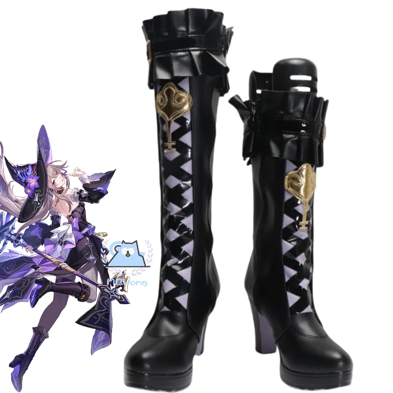 

Game Honkai Star Rail The Herta Cosplay Shoes Boots Herta Role Play Shoes For Halloween Carnival Prop Adult Women Men