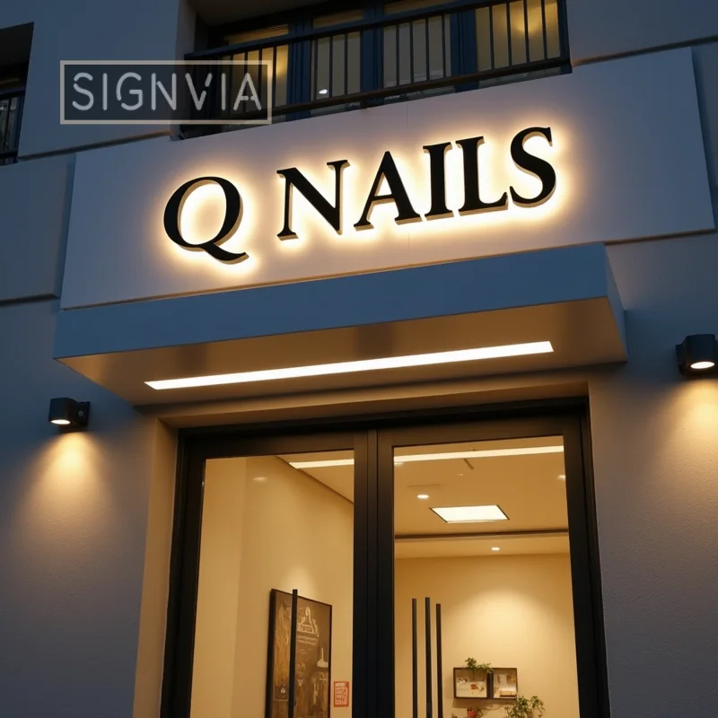 Custom 3D LED Backlit Sign Metal Letters for Storefront Business Outdoor Illuminated Waterproof Signage Light Up Advertising
