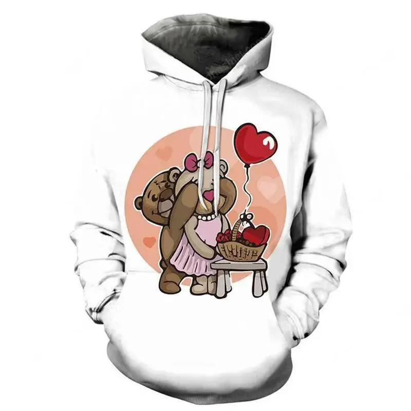 Fashion San Valentin Gift Hoodies for Men Clothing Valentine's Day Women Sweatshirts love CP Tracksuit Fashion Ted Streetwear view 3