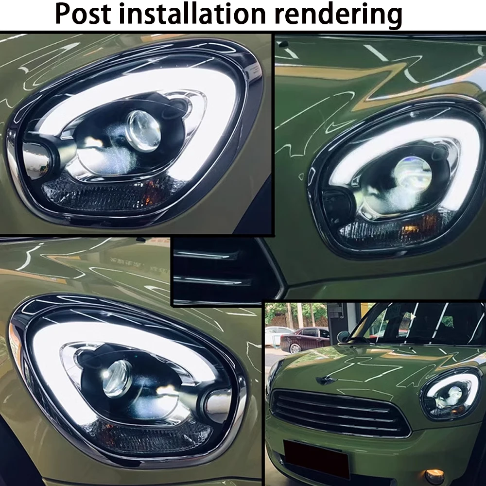 Headlight with taillamp For BMW MINI Countryman R60 07-2016 Front Light DRL HeadLamp Turn LED Configure Daylight Car Accessories