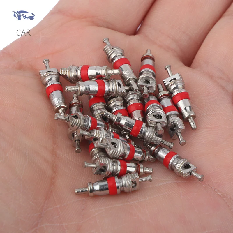 20PCS American valve core Car Truck Alloy Tire Tyre Valve Stem Core Part Replacement Tyre Zinc Alloy Valve Stem Core Part Car Ac