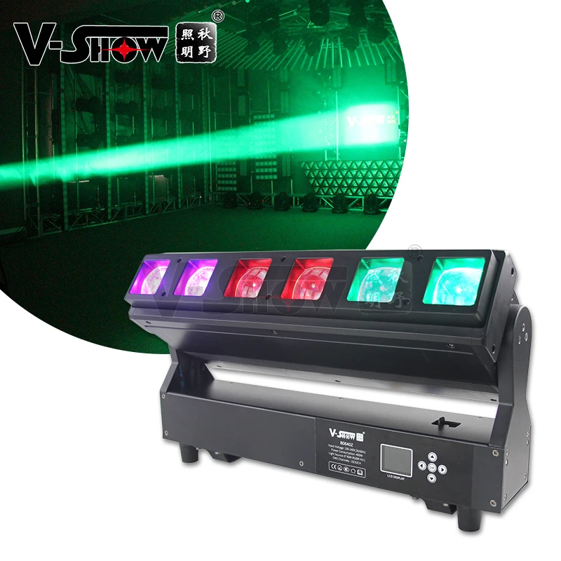 

V-SHOW 6*40W RGBW Zoom Moving Bar Zoom Individual control for each LED