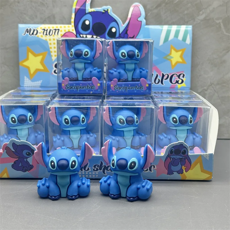 Disney Stitch Silicone Ornaments DIY Pencil Sharpener Lilo & Stitch Long Ears Learning Stationery Pen Planer Pencil Sharpener