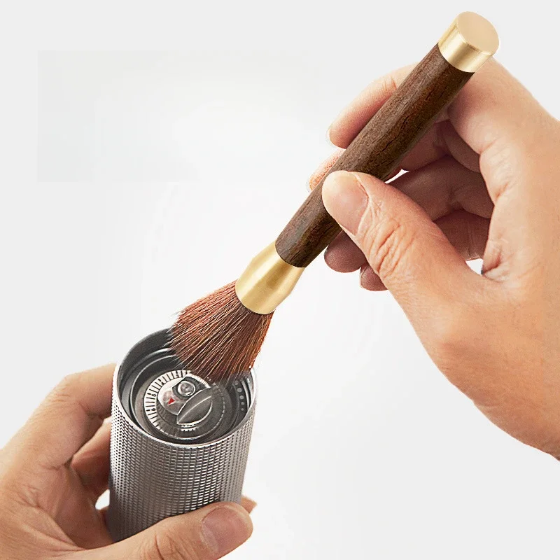1/2pcs Coffee Grinder Cleaning Brush Wooden Handle Bean Powder Dusting Espresso Brush Barista Tool Coffee Machine Cleaning Brush