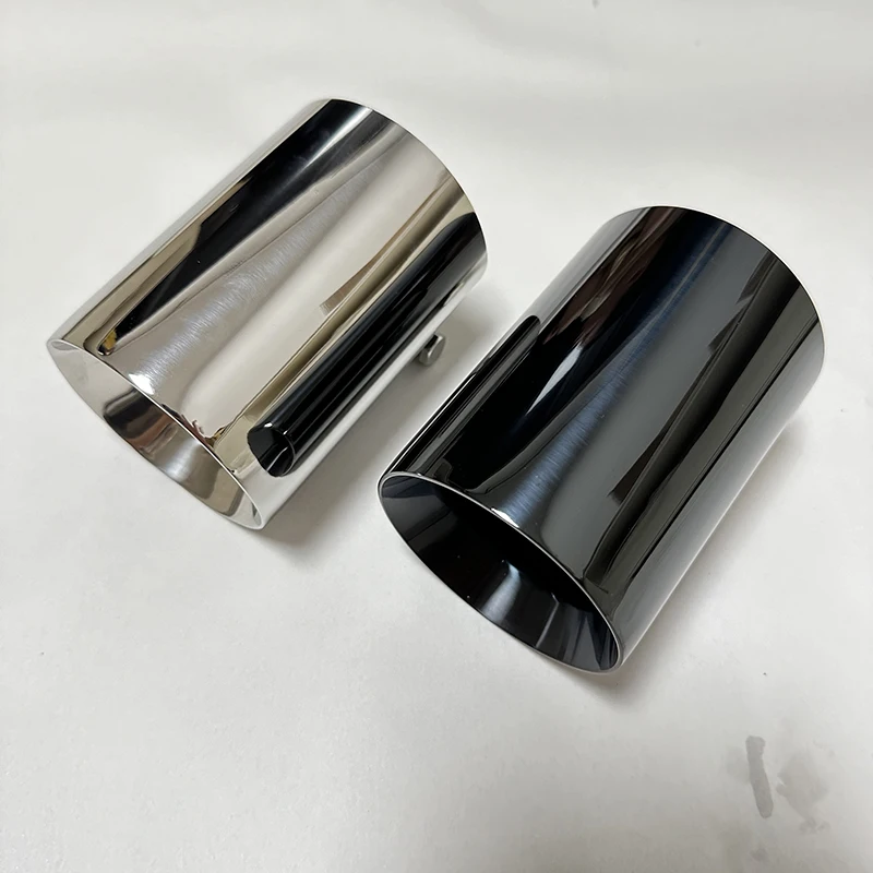 Auto parts Exhaust pipe Tail throat suppressor Caudal bill Stainless steel Titanium black Be suitable for M2 M3 M4 M5 M6 Bmw F87