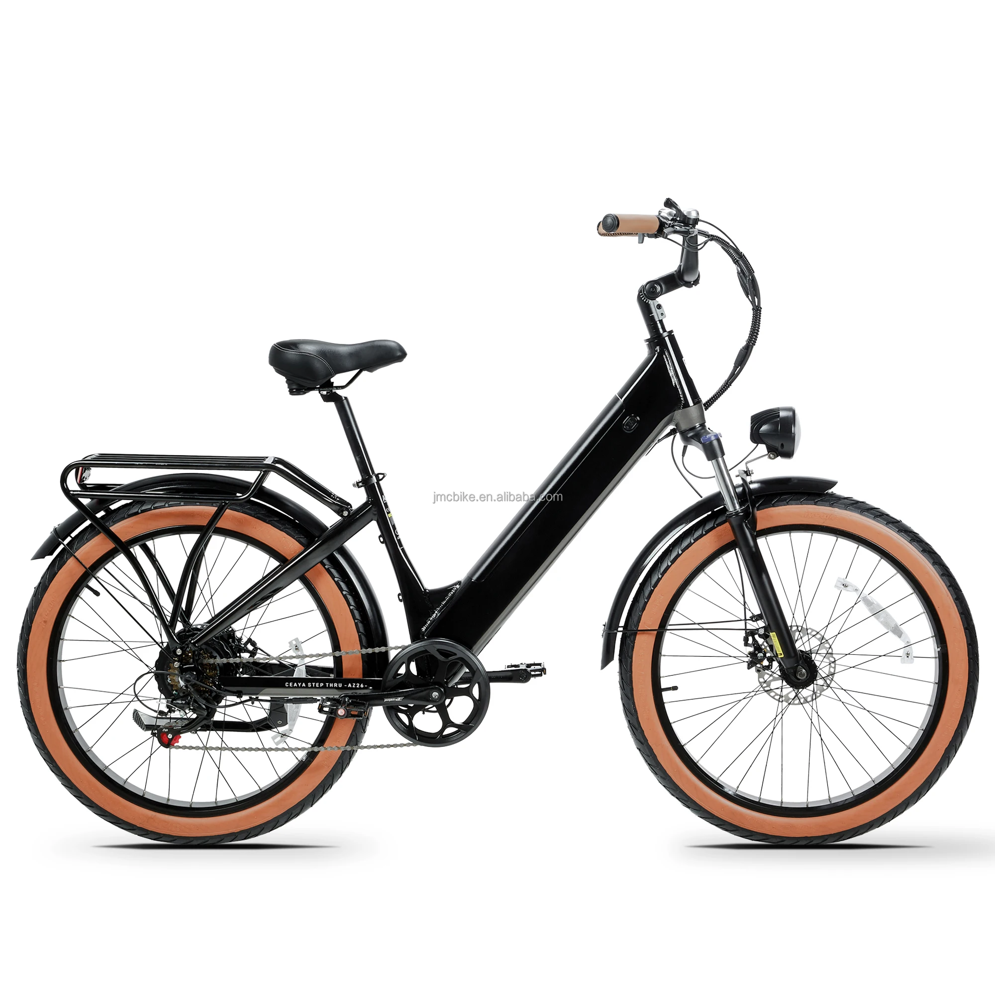 

750-Watt motor 48V 20Ah battery electric bike with rear seat and 3 riding modes