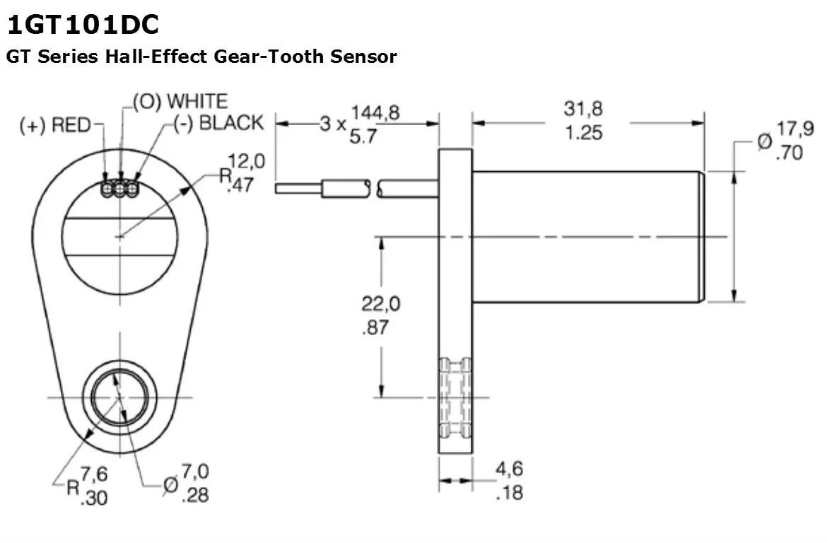 Hall-Effekt-Magnetsensor 1GT101 ersetzt Honeywell S&C 1GT101DC