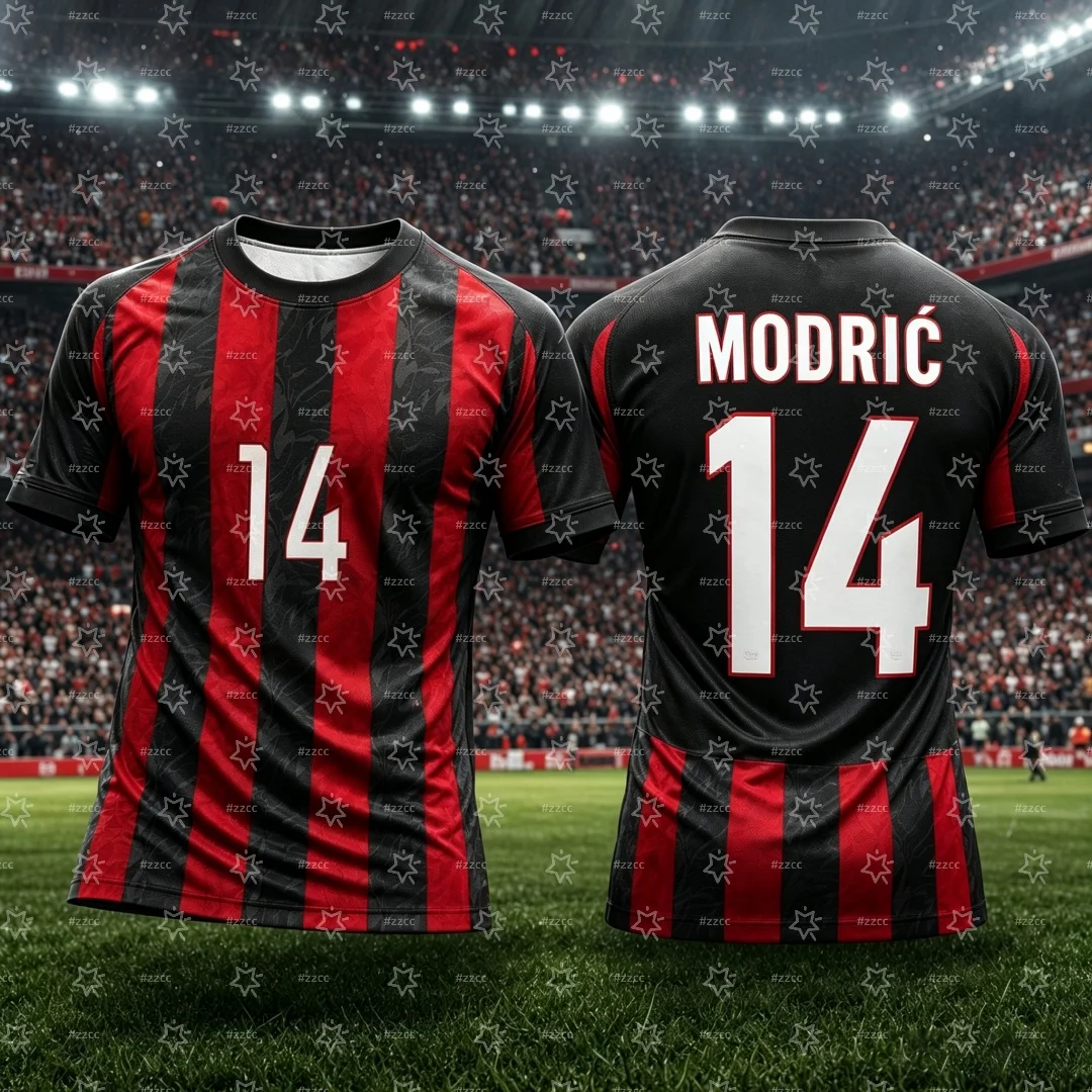 26-27 Italy Match Jerseys Luka Modrić Adrien Rabiot Rafael Leão Football Jersey Summer Sports Men's T-Shirt Kid's Clothing Tee