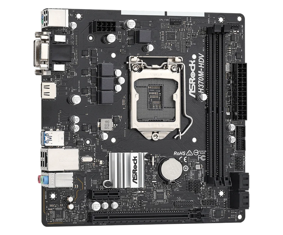 ASRock H370M-HDV Motherboard for Intel LGA 1151