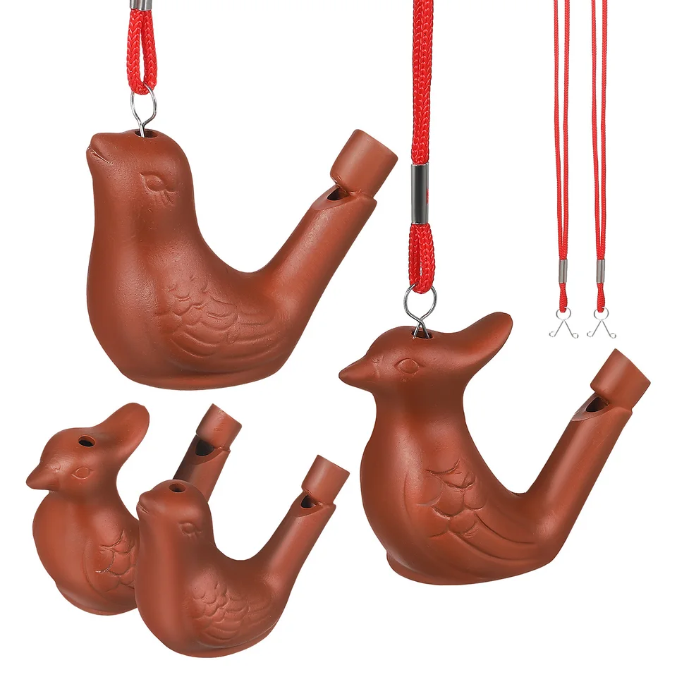 Tiydiygo - Paquete de silbatos de cerámica para pájaros, silbatos de cerámica para pájaros, porcelana, coloridos, forma de animal, silbatos de agua con cuerda roja para niños, regalo de cumpleaños Tiydiygo - Paquete de silbatos de cerámica para pájaros, silbatos de cerámica para pájaros, porcelana, coloridos, forma de animal, silbatos de agua con cuerda roja para niños, regalo de cumpleaños