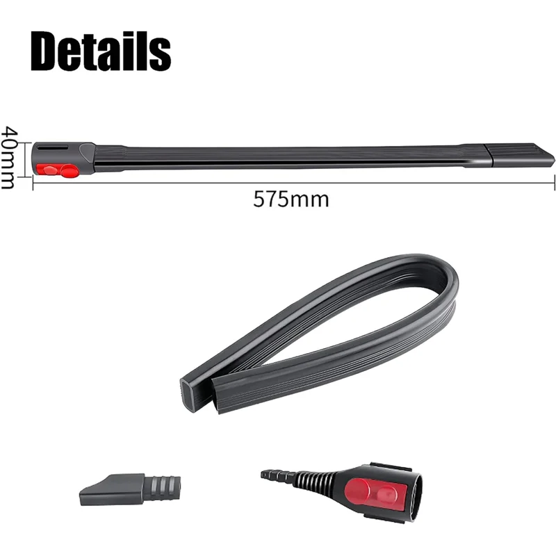 Boquilla DE lanza Flexible Compatible con Dyson V15 V11 V10 V8 V7, Kit de limpieza de coche, manguera de extensión