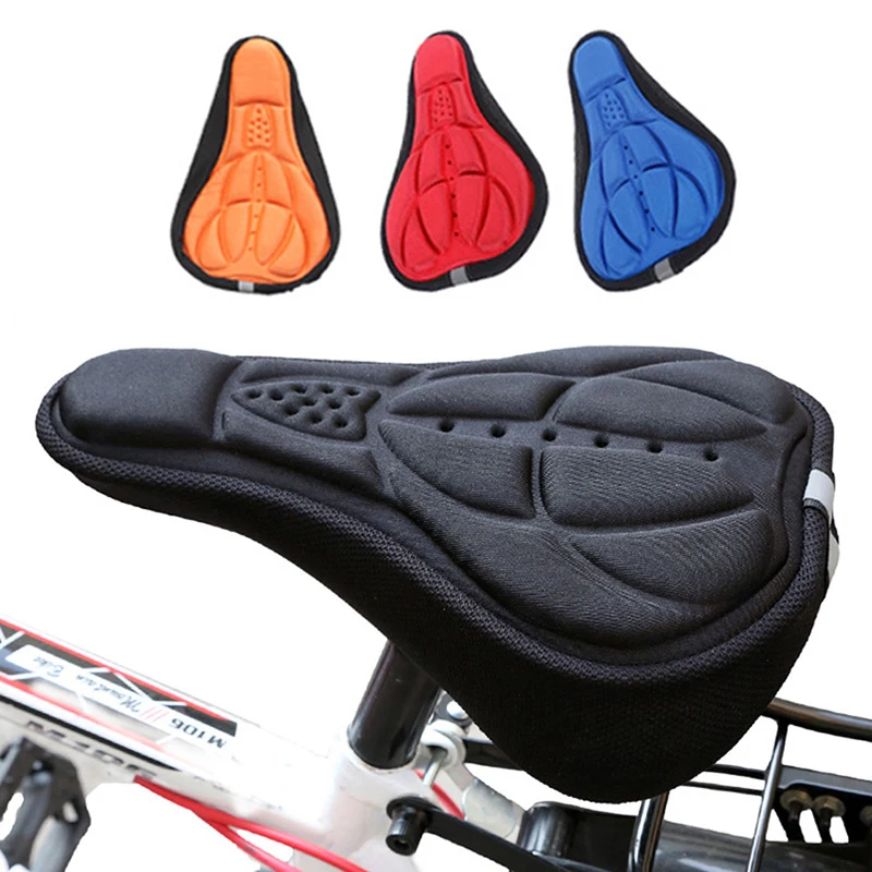 Soft 3D Padded Cycling Bicycle MTB Bike Seat Cover Cushion Sponge Foam Comfortable saddles Mat Cushion Bicycle Accessory