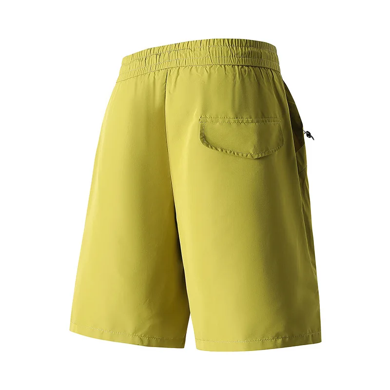 Summer Cargo Shorts Men Elastic Waist Shorts Black Fashion Casual Short Pants Male