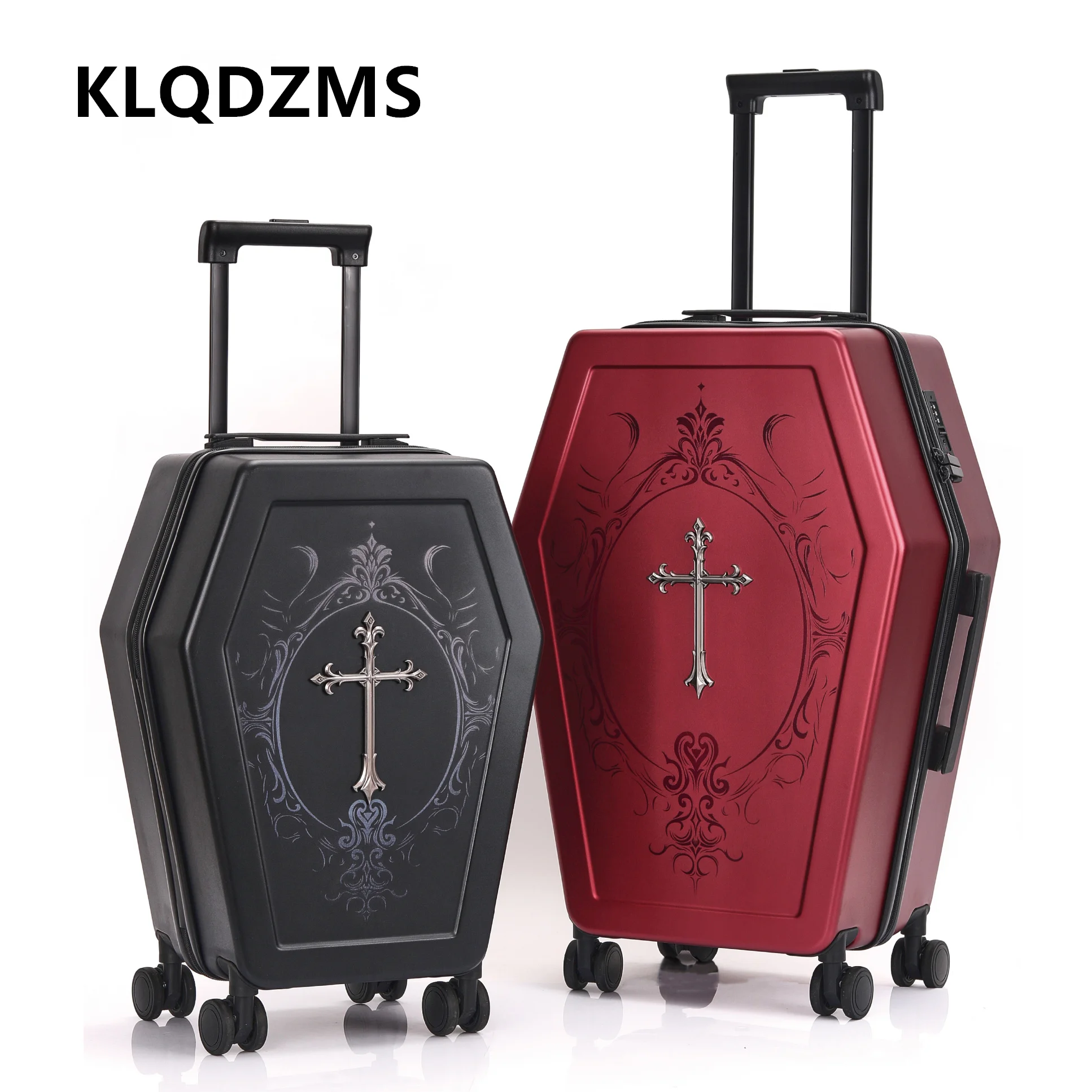 KLQDZMS 20-Zoll-24-Zoll-Koffer, Trolley-Typ, Reisetasche, große Kapazität, Trolley-Koffer, Herren-ABS+PC-Boardingbox, Damen-Kabinengepäck