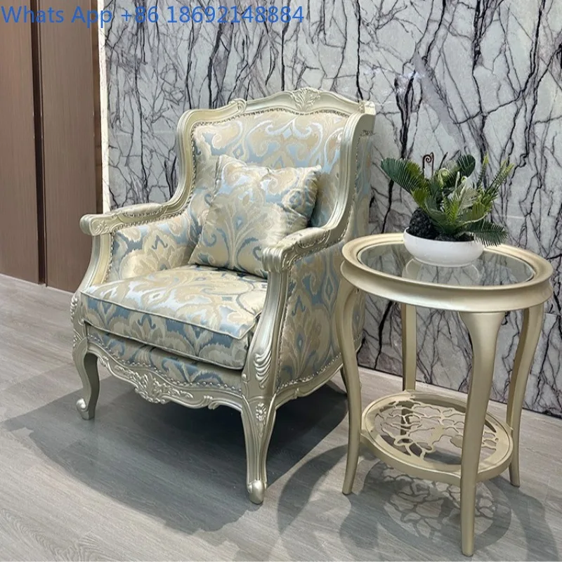 

Кресло в американском стиле, легкое роскошное, для дома и гостиной, из массива дерева, для отдыха, одноместное, для виллы, резное, роскошное кресло «Тигр»