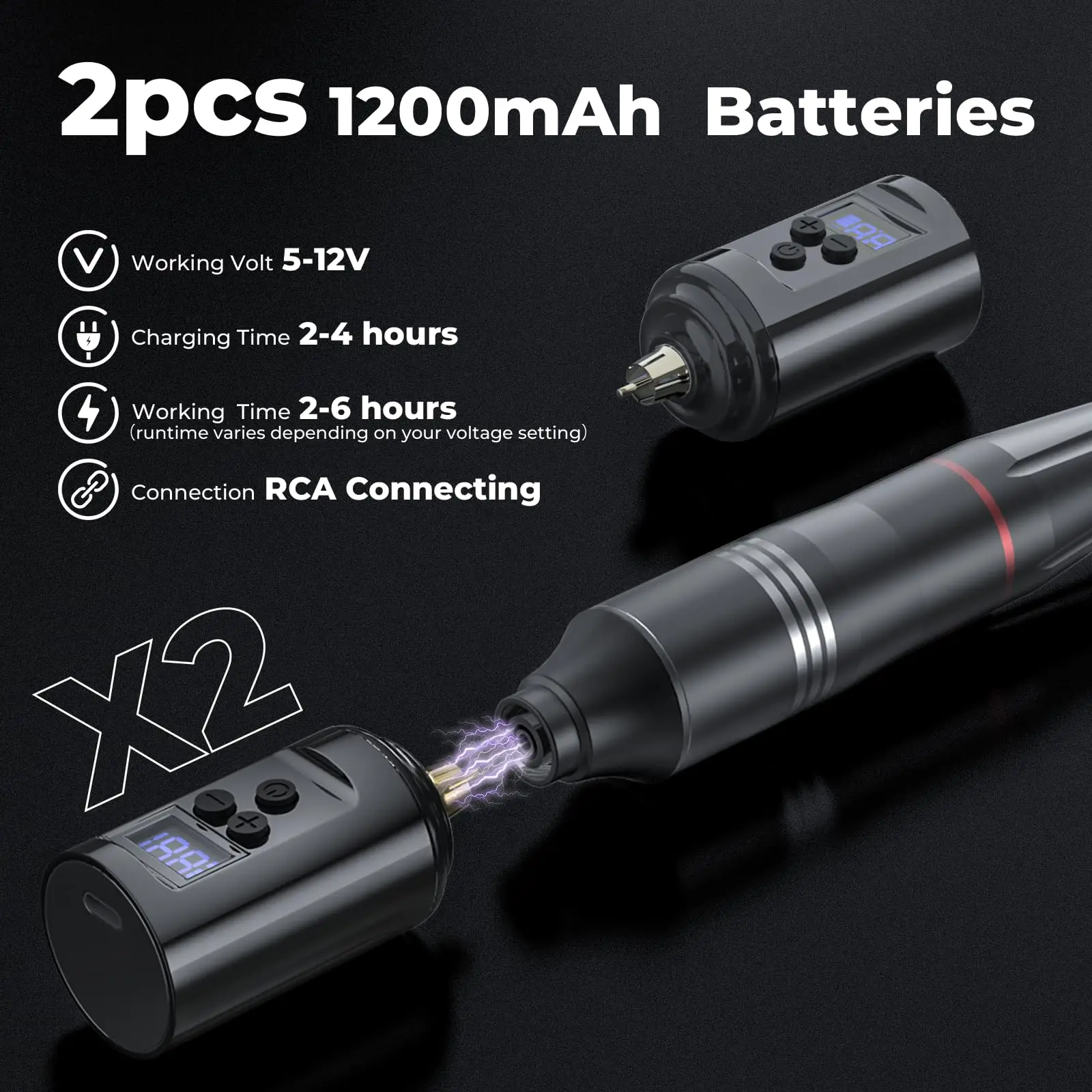 

Беспроводной роторный тату-аппарат YILONG 1200 мАч: высококачественный набор для татуировщиков