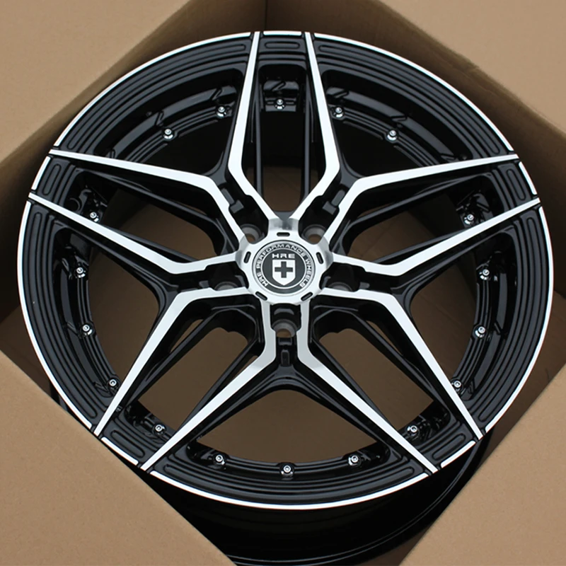 Roda de carro multi-raios de cubo giratório de liga forjada de 18-19 polegadas para 5 3 5 7 séries TT A4 E C-Class Accord