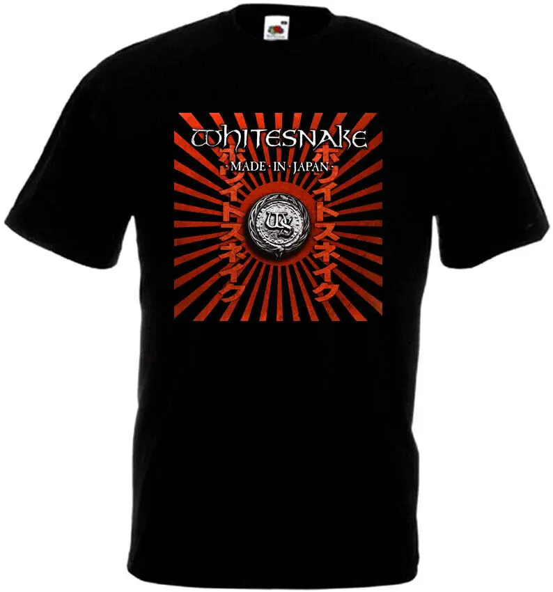 Whitesnake Made In Japan T Shirt Black Hard Rock Band All Sizes S 5Xl