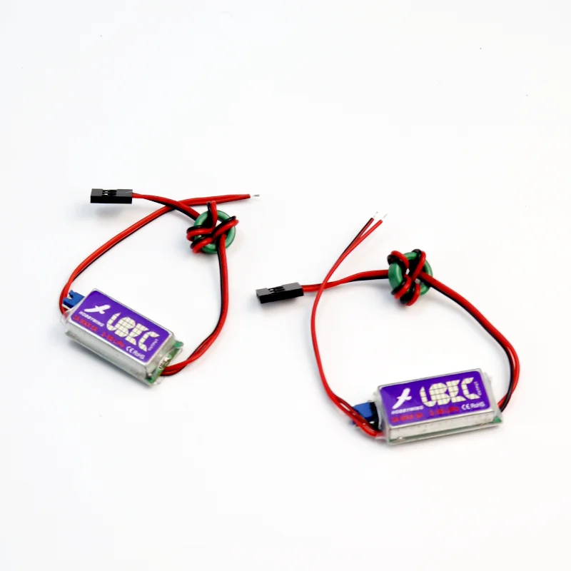 Regulador de conmutación antiinterferencias de blindaje completo BEC de ruido RF más bajo 5A UBEC Max 5V/6V 3A para avión de helicóptero de aire 5V/6V RC BEC