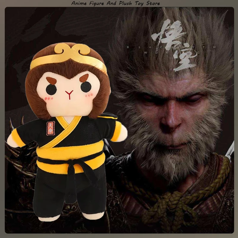 Black Myth: Wukong Plush Toy Monkey King Plushie Doll Great Sage Equal to Heaven Doll Destiny Man Game Peripheral Boy Gifts Toy