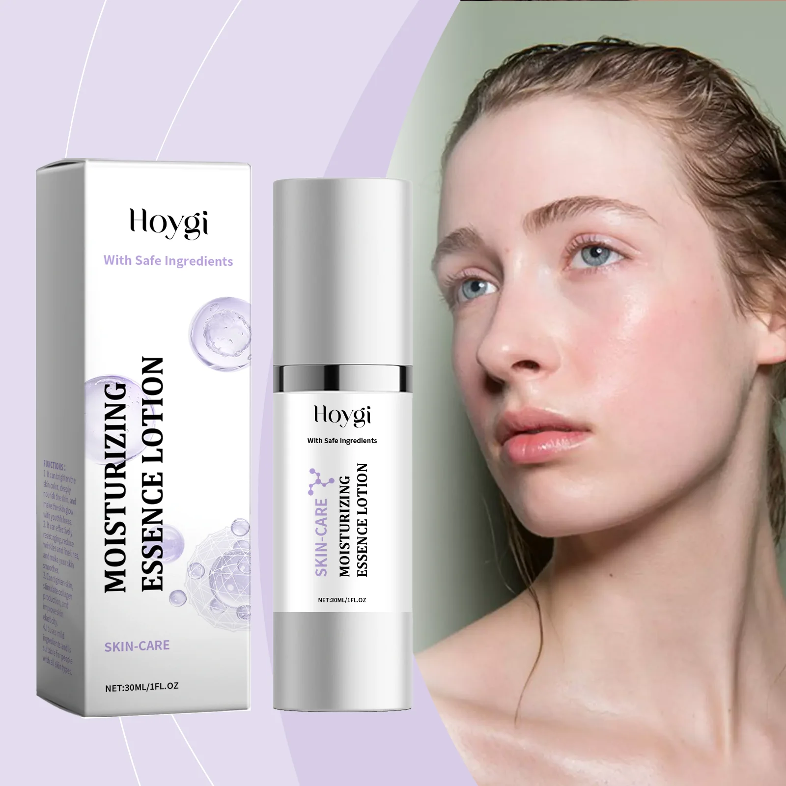 Moisturizing Essence Lotion - Hydrating Facial Toner with Safe Ingredients for Daily Skin Care - Lightweight Hydration