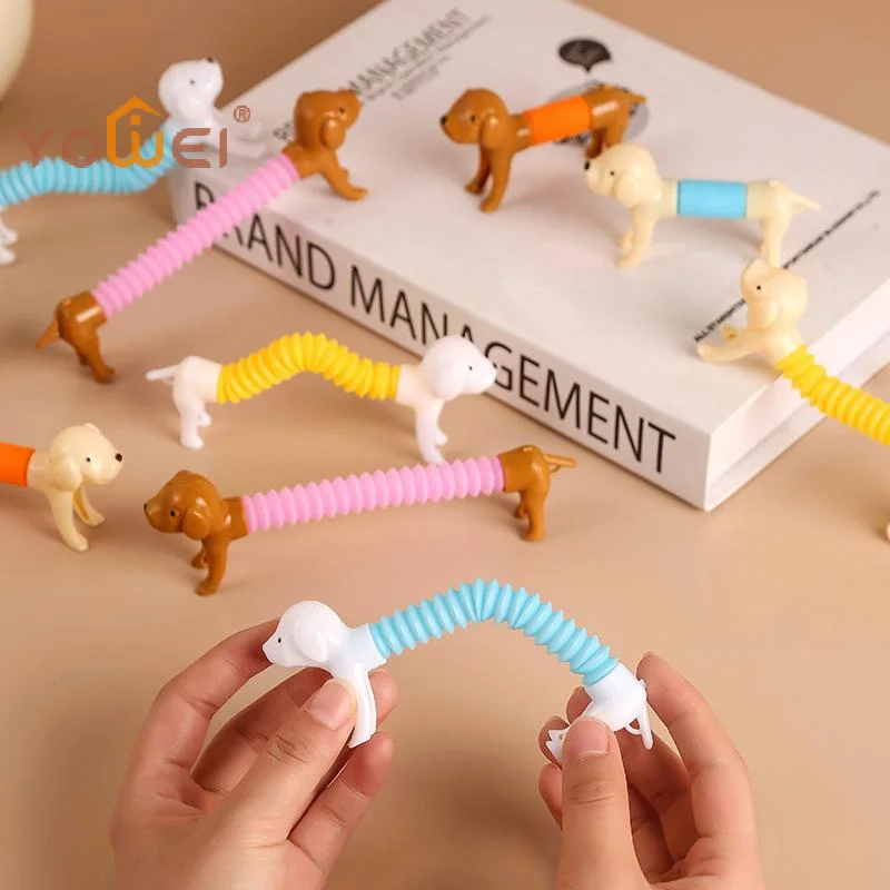 24-36Pcs Stretchable Dog Toy Kids Birthday Party Favors Pinata Filler School Rewards Telescoping Animal Sensory Squeeze​ Pet Toy
