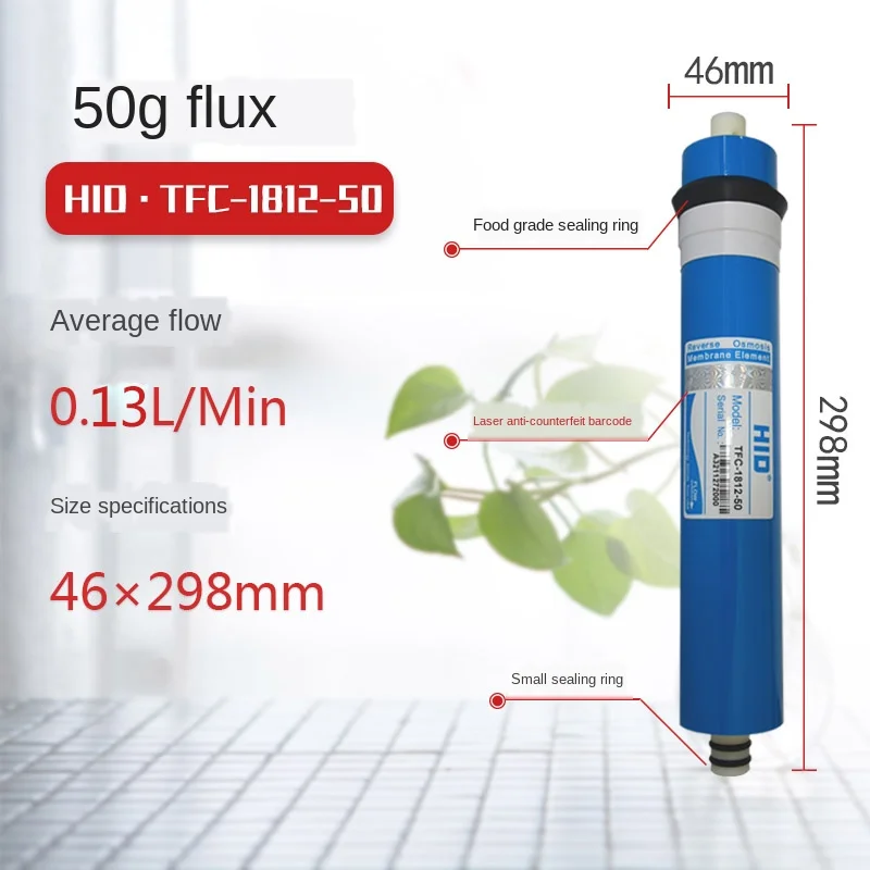 50/75/100/150/400GPD Home Kitchen Reverse Osmosis RO Membrane Replacement Water System Filter Water Purifier Drinking Treatment