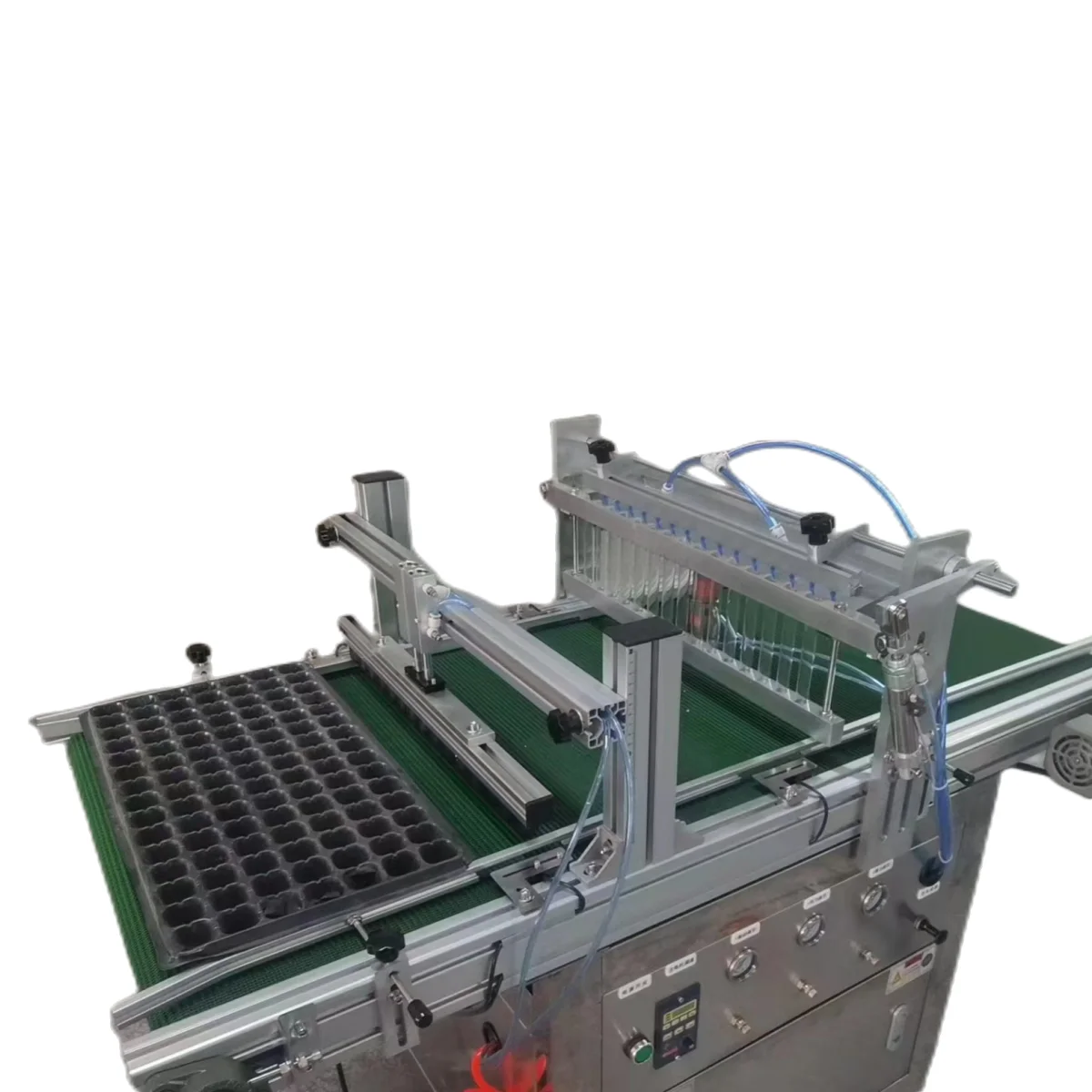 

Automatic seeds sowing machine for seedling plug tray seeder