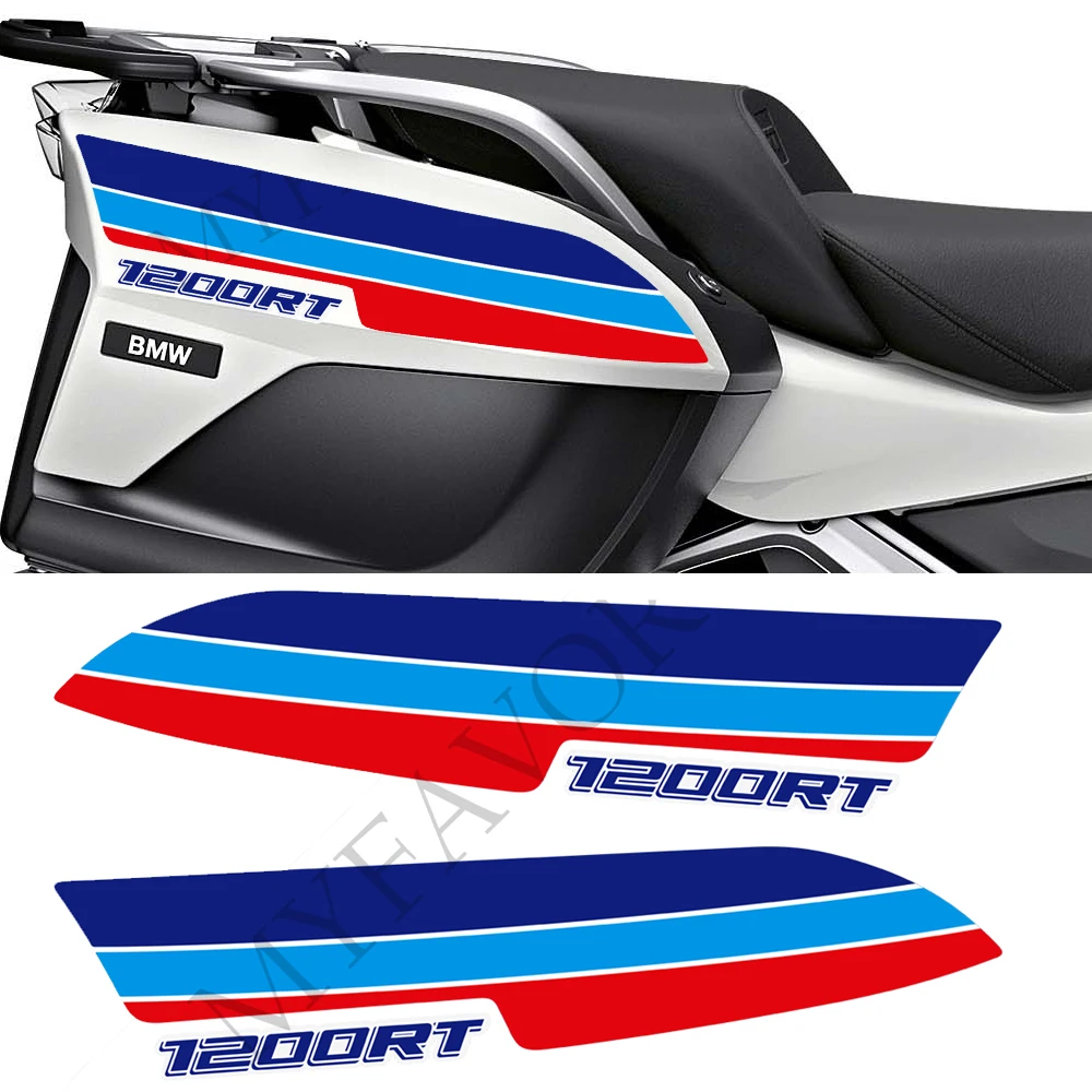 For BMW R1200RT R1200 RT Tank Pad R 1200 Tail Panniers Luggage Cases Trunk Protector Knee Fairing Fender Stickers Decal Kit