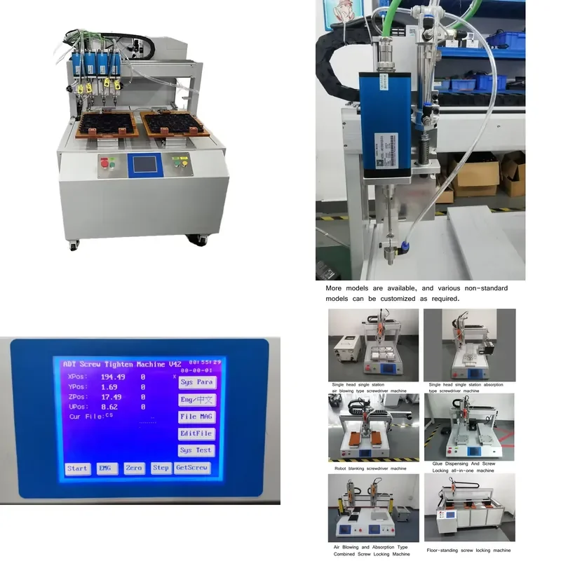 2026 CE Automatic WPC Wood Plastic Composite Screw Locking Machine with 3 or 4 Heads Engine & Motor Core Components 1 Year