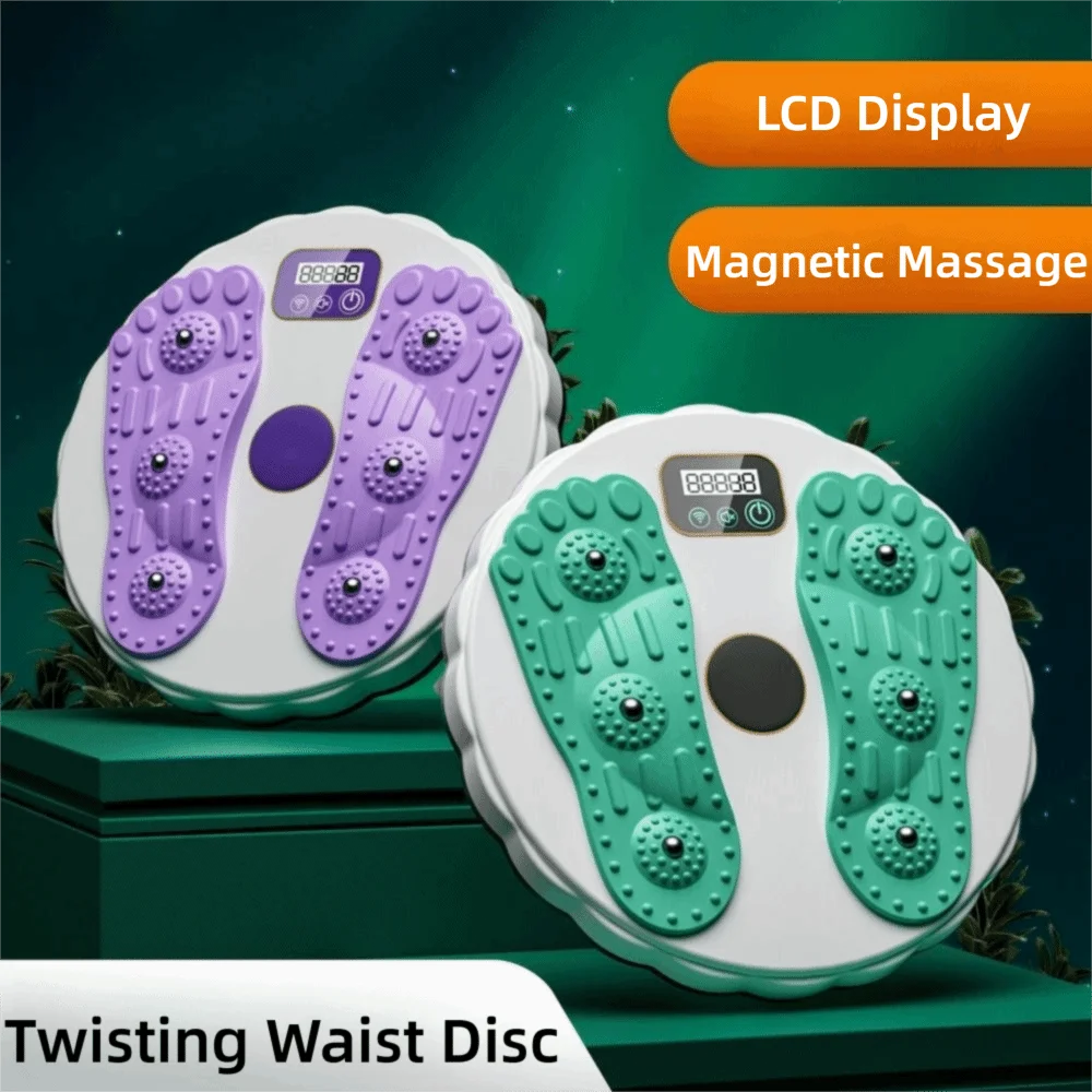 

Electronic LCD Display Twisting Waist Disc Non-Slip Base Foot Massage Ab Twist Board Weight Loss Multi-functional Core Trainer