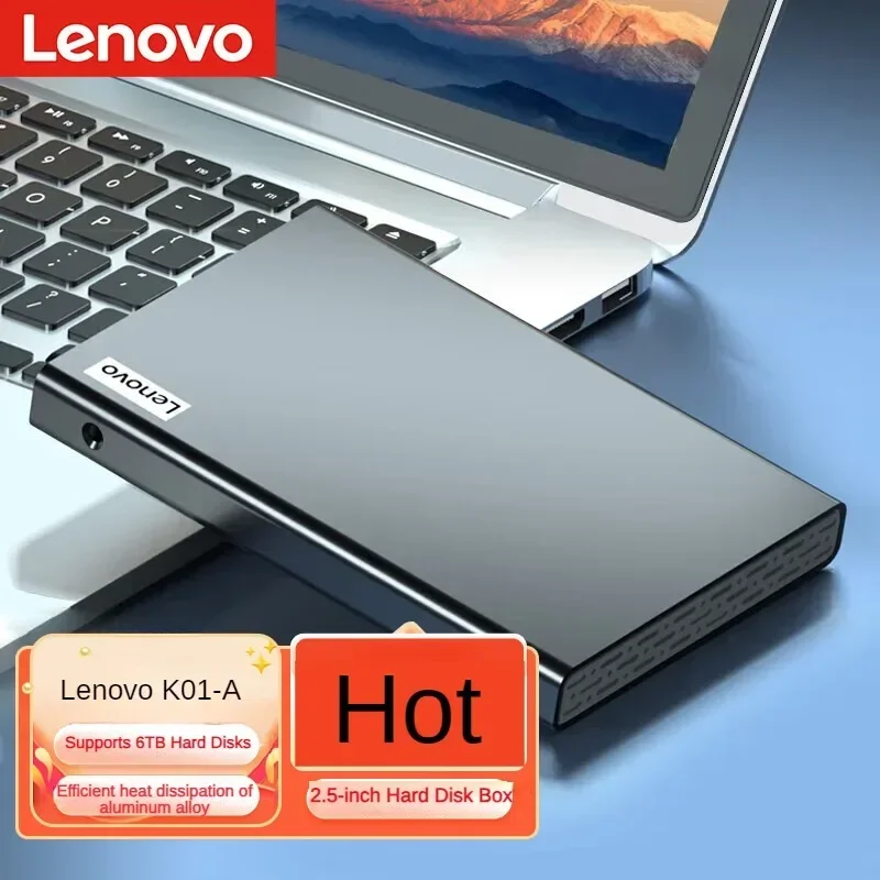 

Чехол для мобильного жесткого диска Lenovo 2,5 дюйма USB3.0 SATA, внешний корпус для ноутбука с последовательным портом, Твердотельный механический чехол для жесткого диска