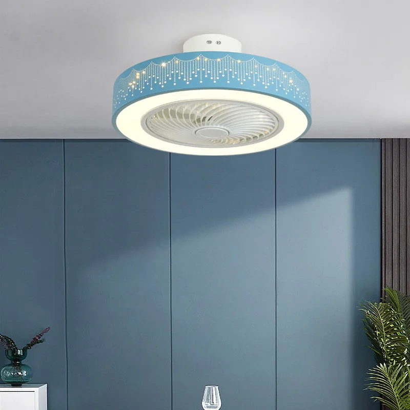 

Bedroom Fan Ceiling Light Dining Room Living Room LED Remote Control Dimming Fan Chandelier