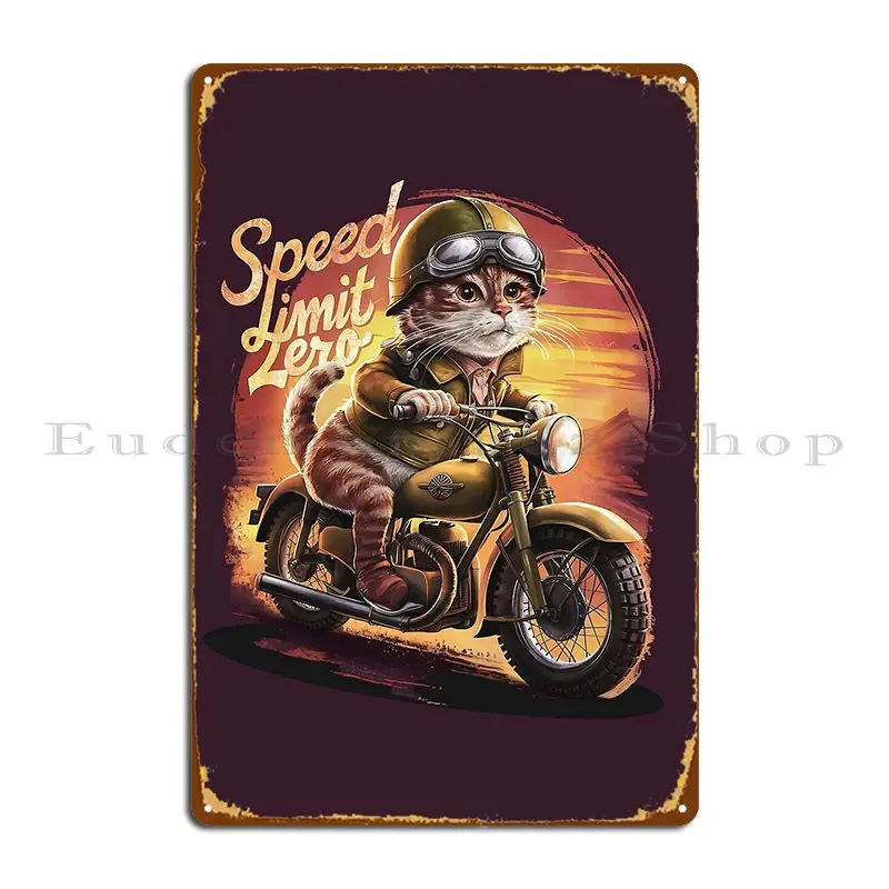 Speed Limit Metal Plaque Poster Rusty Wall Decor Personalized Wall Decor Garage Tin Sign Poster