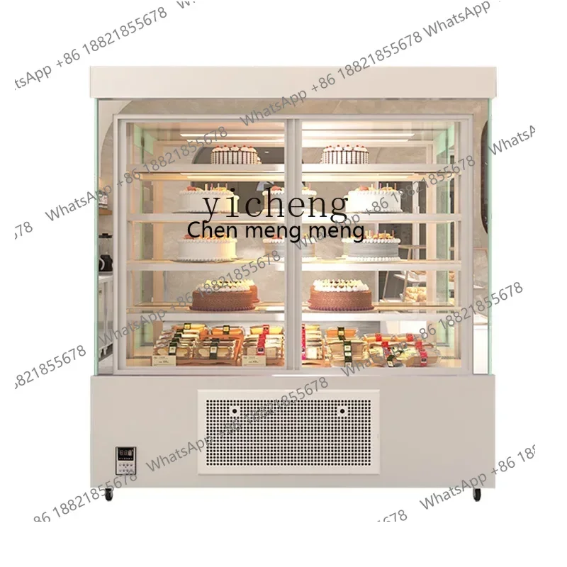 

Hot sales ZC Vertical Cake Counter-Wind Refrigerated Display Cabinet Fruit Fresh Cabinet Front Door Commercial Use