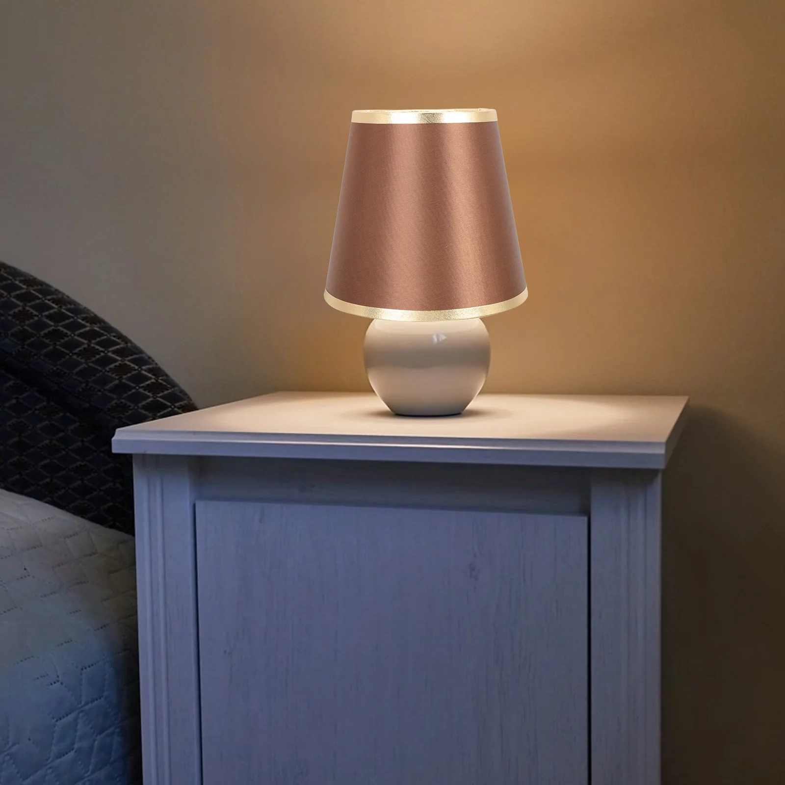 

Modern Fabric Round Lamp Shade Decorative Light Cover for Pendant Table Floor Lamps Bedroom Study Living Room Lamp Shades