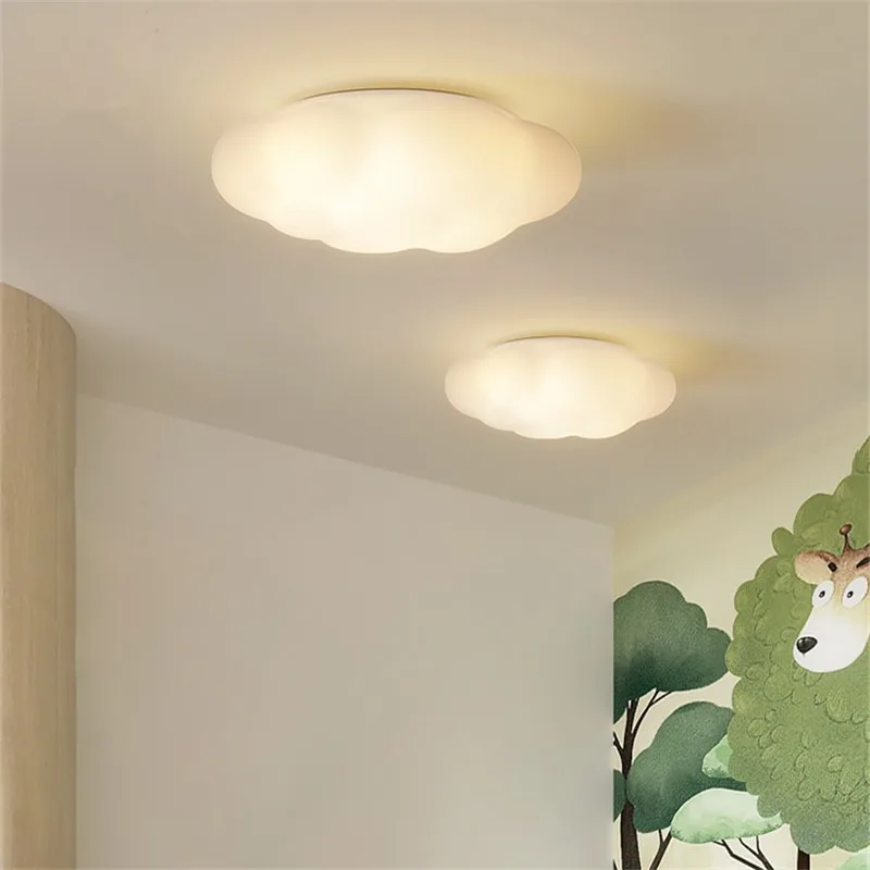 

LED white ceiling light Creative cloud light Dining Room Children's Bedroom Hall Study Lamp Decorative children bedroom lights