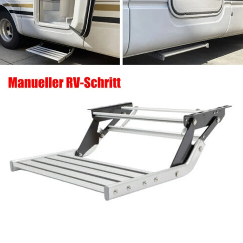 Manuelle Einstiegstufe Alu Trittstufe Reisemobil Tritt Camping Einstieg Stufe