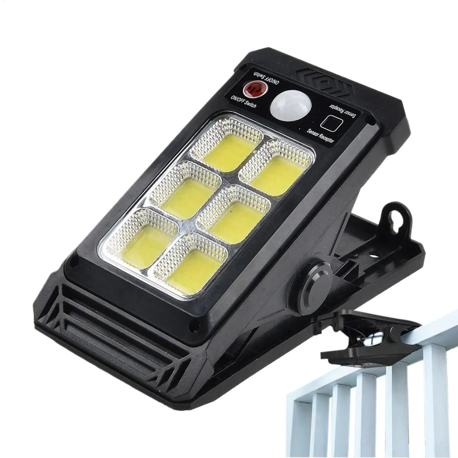 أضواء حديقة تعمل بالطاقة الشمسية 1200 Mah بطارية محس حركة مشبك مقاوم للماء على أضواء الحركة الشمسية في الهواء الطلق للممر الفناء الخلفي #1