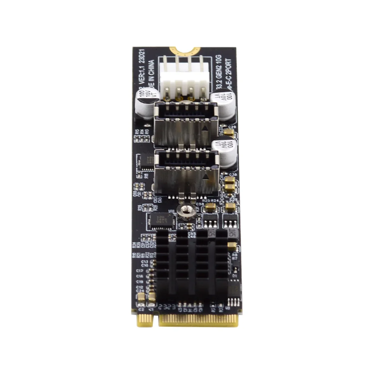 جديد لـ NVME M.2 M-Key PCIe إلى أمامي USB3.1 5Gbps TYPE-E + 20P IDC بطاقة توسيع USB3.0 NGFF بطاقة محول M.2 إلى ثنائي 20pin