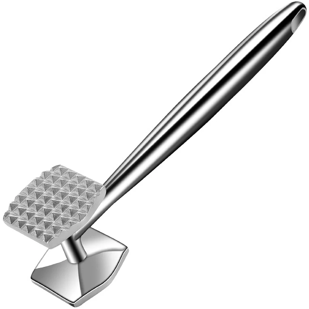 

Stainless Steel Meat Hammer Tenderizer Ergonomic Handle Dishwasher Safe For Chicken Beef Mallet Kitchen Tool Steak