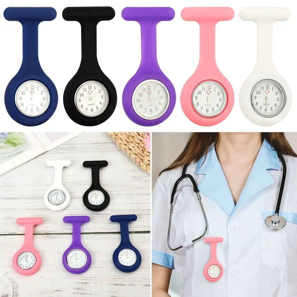 with Second Hand for Doctor Nurse Multi Colors Nurse Watch Portable Pocket Watches Stethoscope Watch Medical Brooch Fob Watch