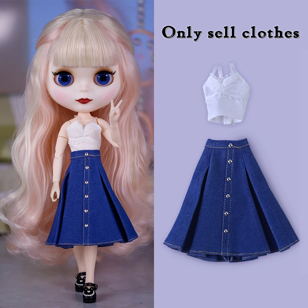 

ICY DBS Bryce Doll Skirt Denim Skirt Youthful Casual Versatile Anime Girl 1/6 BJD Joint Body
