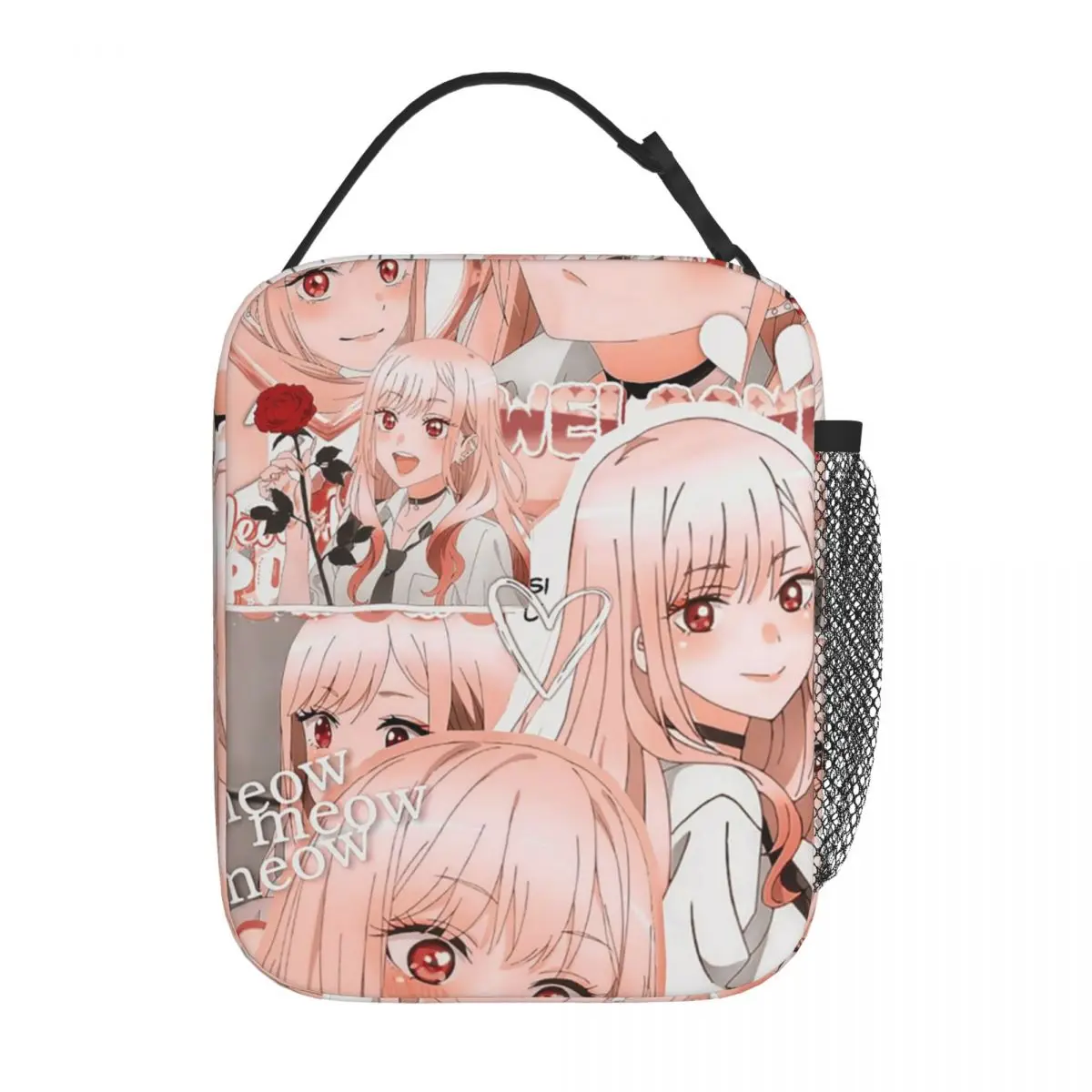 My Dress-up Darling Anime Insulated Lunch Bag for Women Children Portable Food Boxes Thermal Lunch Box Tote