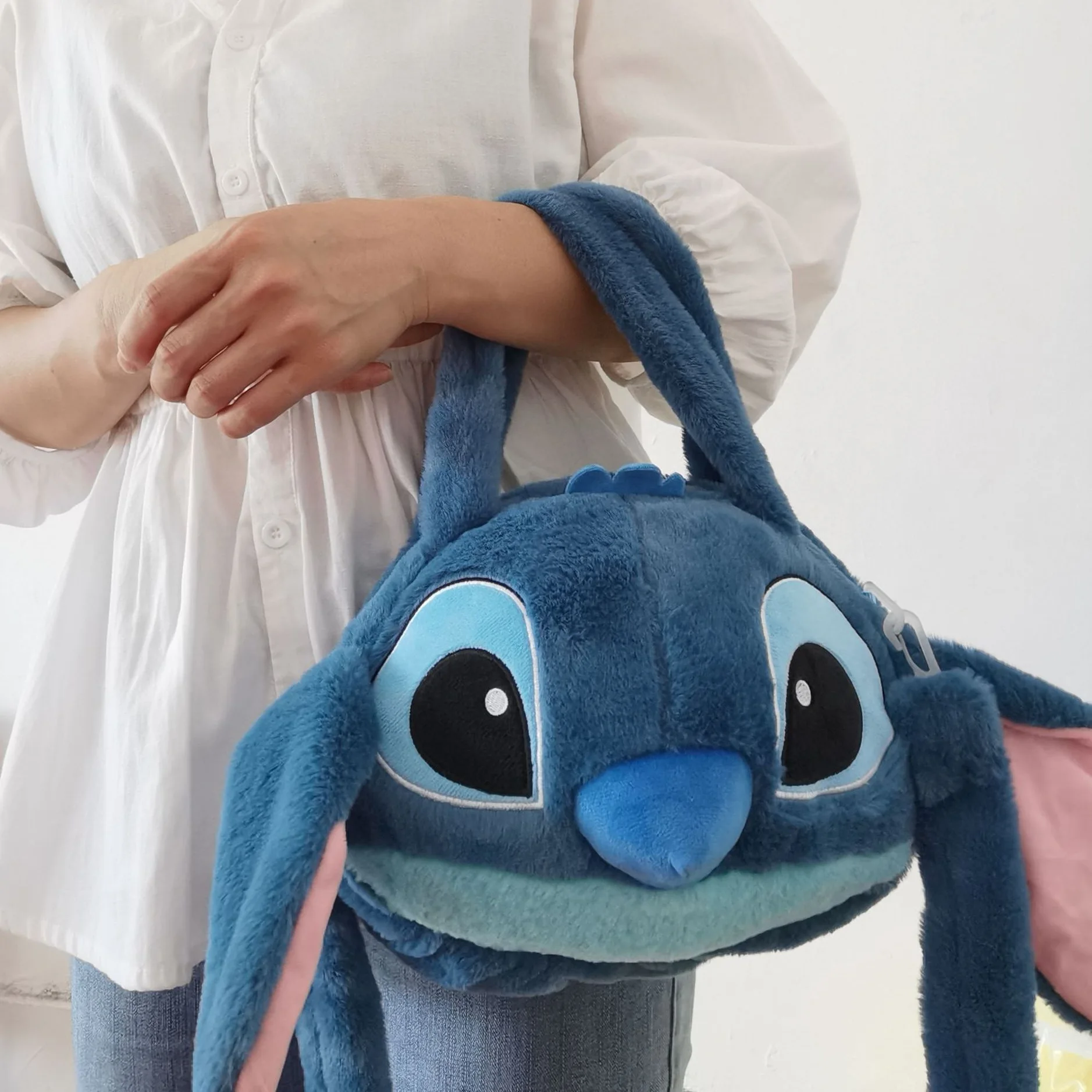 Cute Stitch Lilo Cartoon peluche zaino di grande capacità femminile Casual cinghie rimovibili borsa a tracolla ragazza borsa regalo ragazza