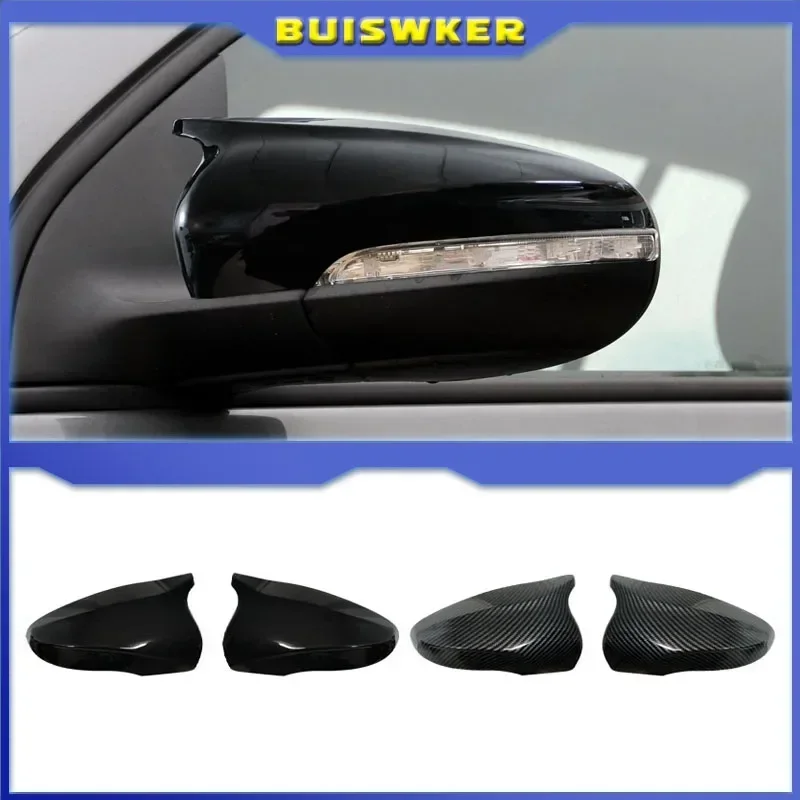 

2x Carbon Look Side Wing Mirror Cover For VW For Volkswagen Golf 6 MK6 GTI GTD 2009-2013 Side Rear View Mirror Cap Cover