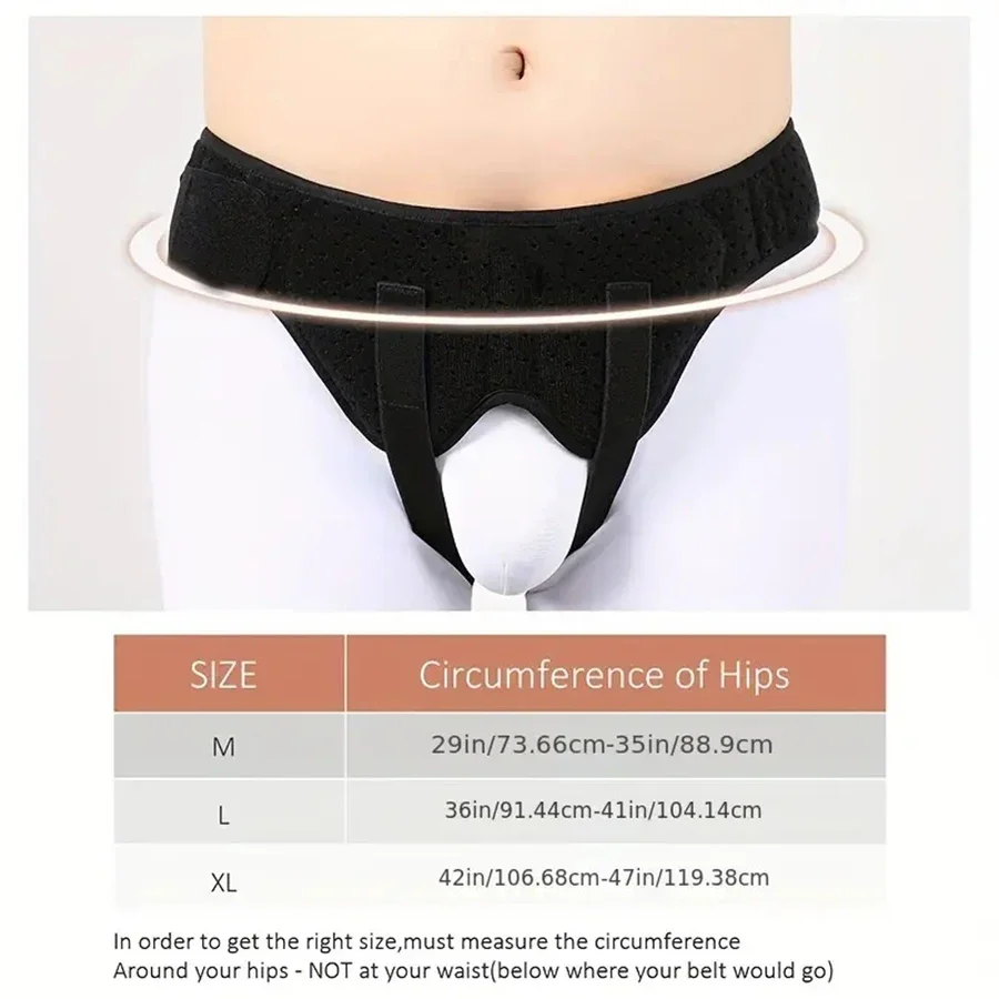 Cinturón de Hernia para hombres y mujeres, de soporte individual Brace/doble Inguinal, correa de recuperación con 2 almohadillas de compresión