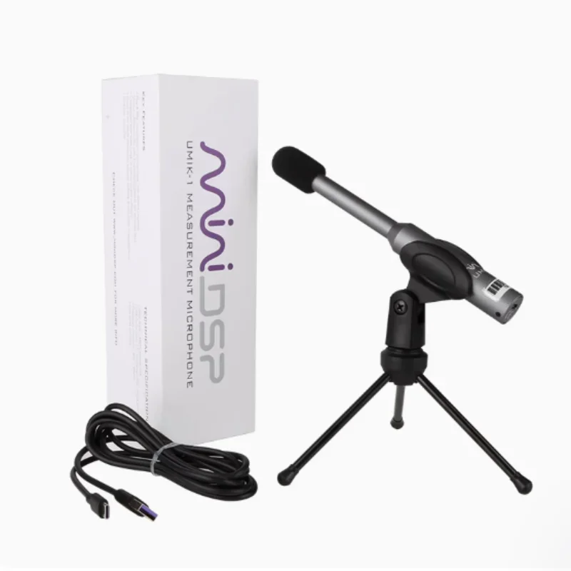 UMIK-1 Acoustics Measurement Microphone USB Plug Play Sound Field Noise Testing Calibration Mic