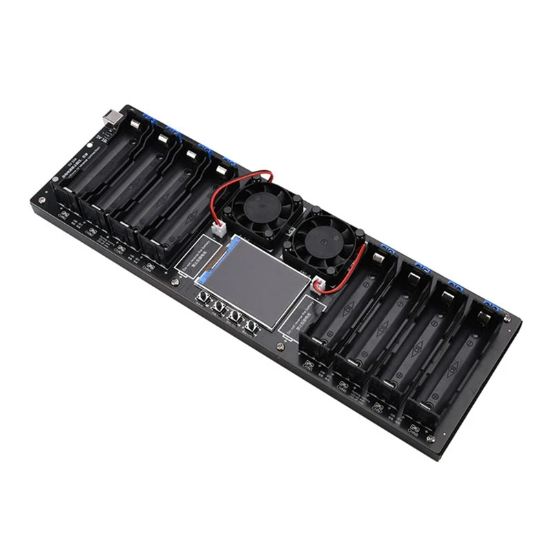 8 Channels 18650 Lithium Battery Capacity Tester Module Mah Mwh Capacity Division Internal Resistance Measuring Module